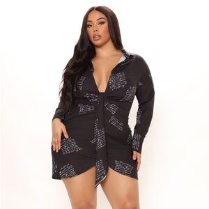 Unwritten words minidress